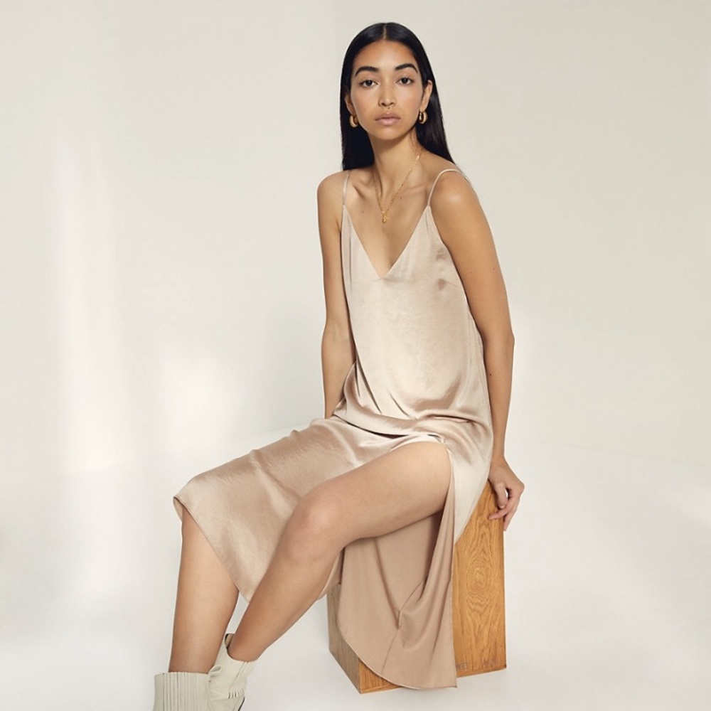 Aritzia Wilfred Only Slit Slip Dress